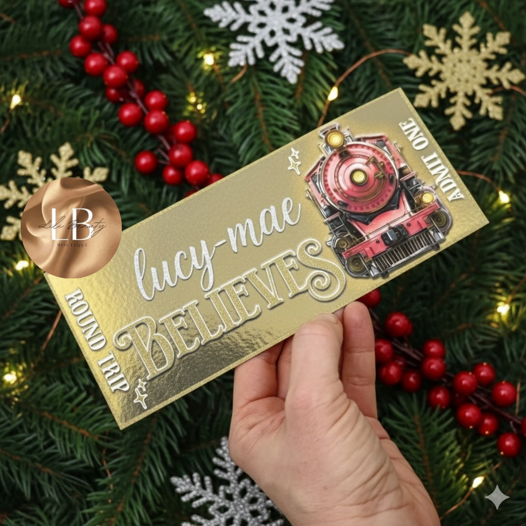 Personalised gold express tickets