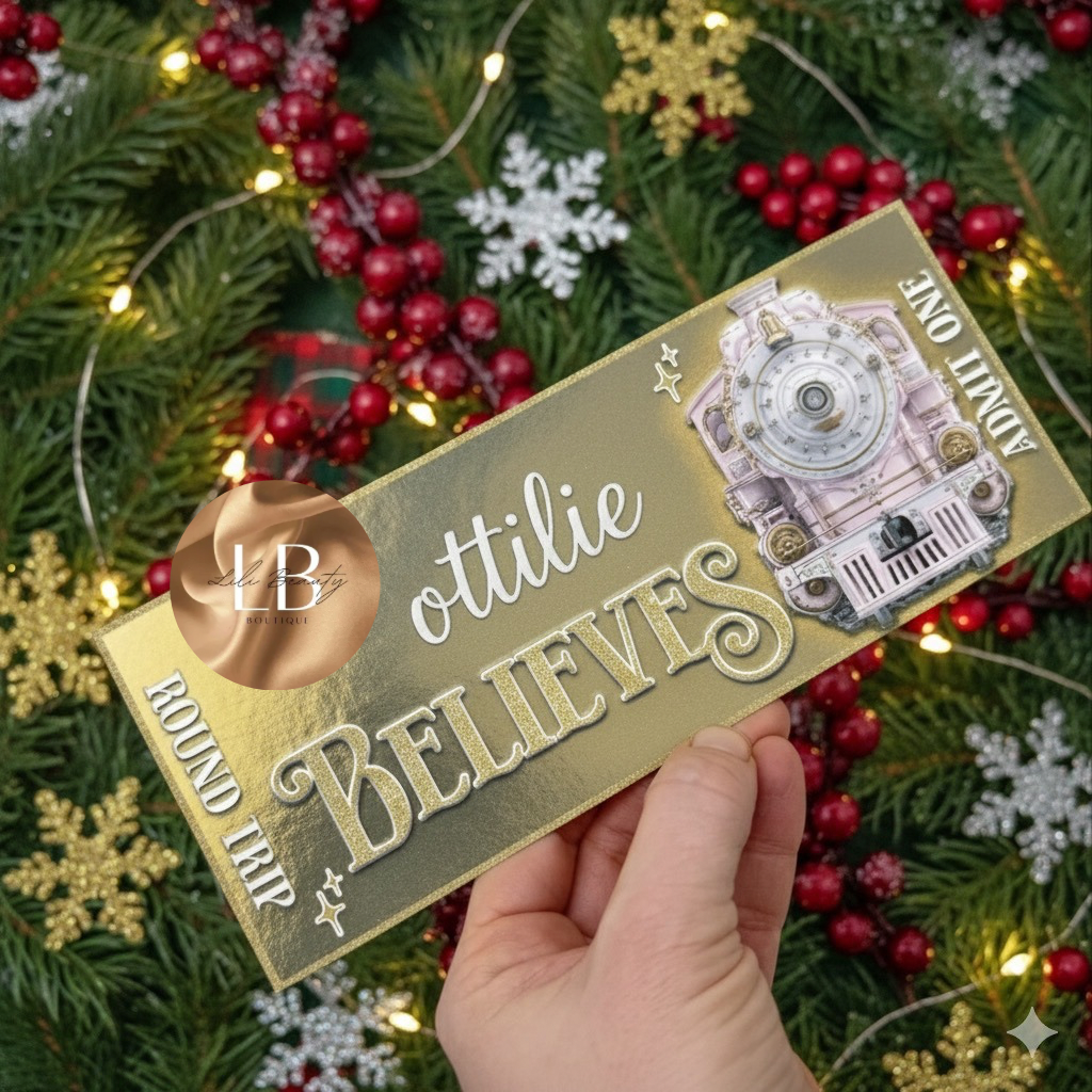 Personalised gold express tickets