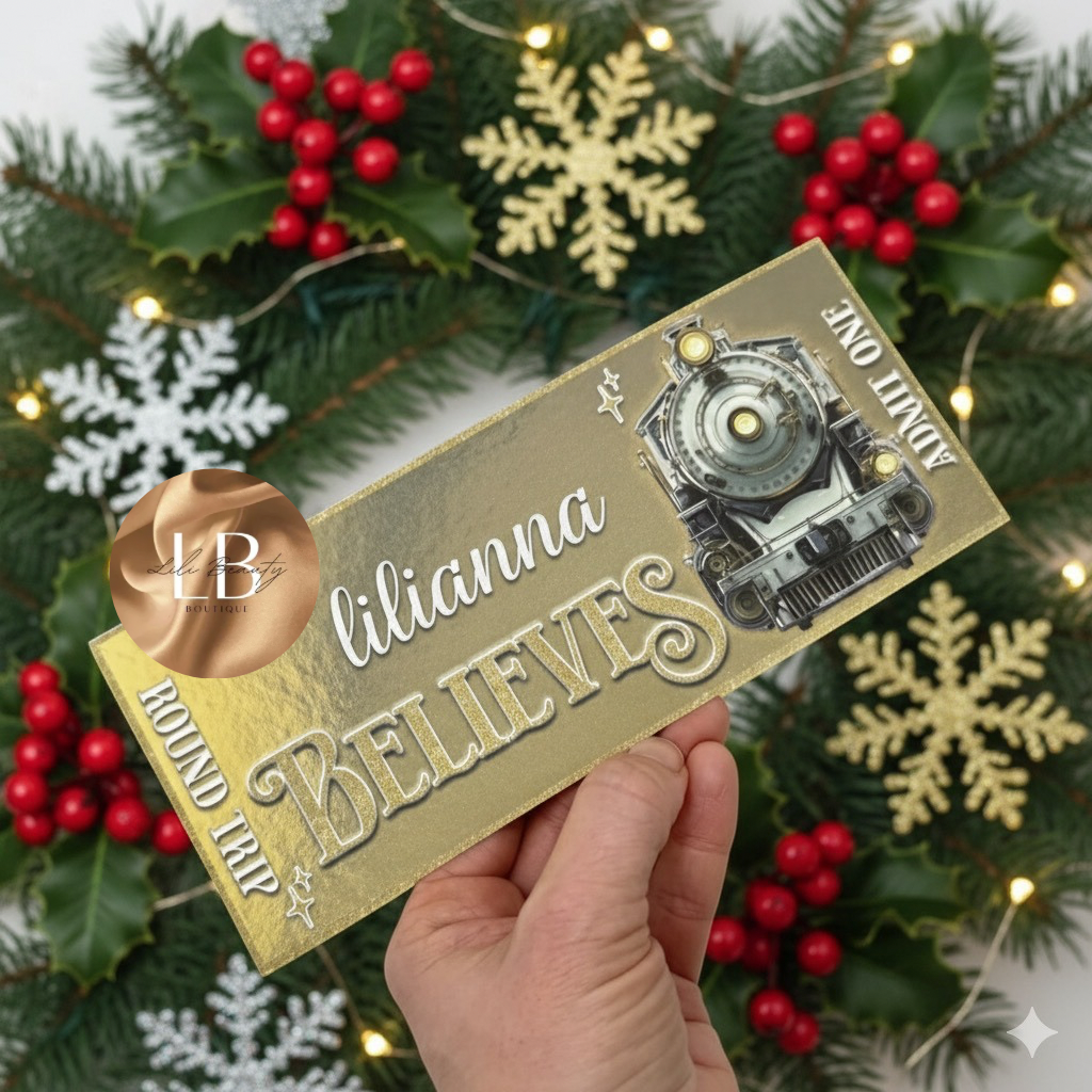 Personalised gold express tickets