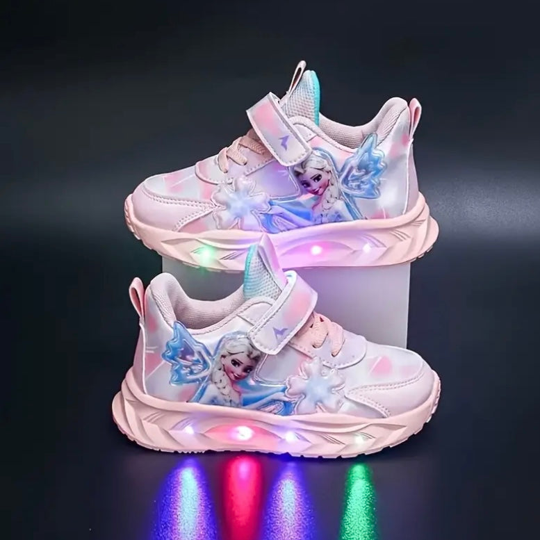 Kids Elsa light up trainers