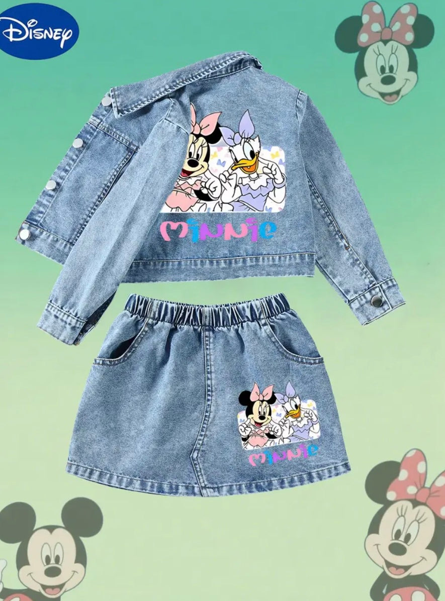 Kids Minnie mouse denim set