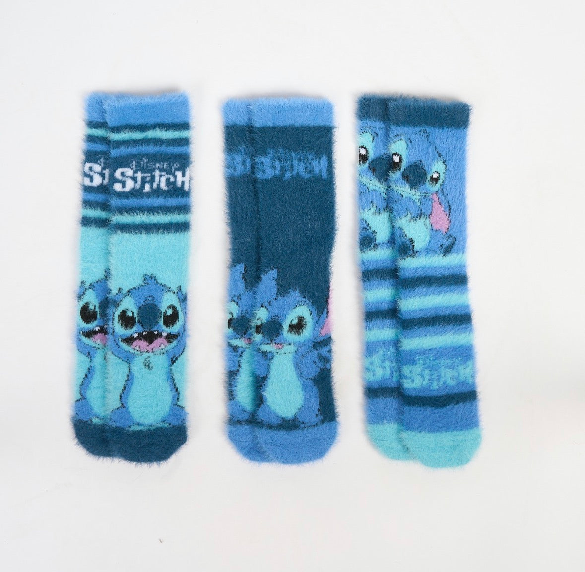Stitch fluffy socks - 3 pack