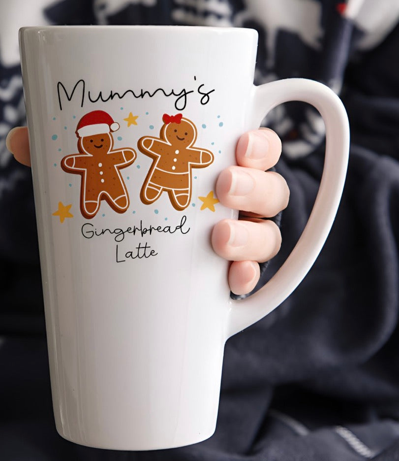 Personalised Gingerbread latte mug