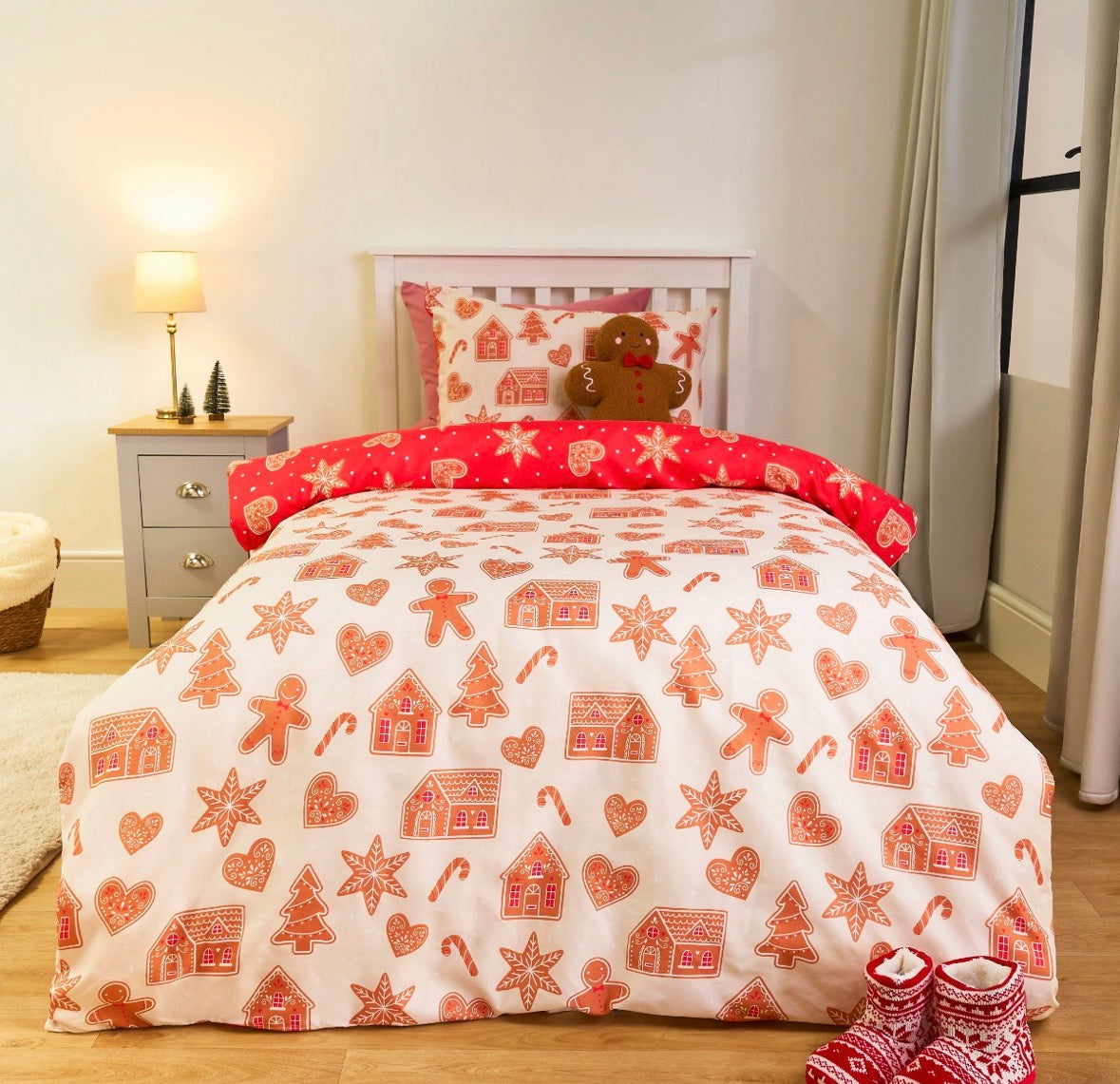Reversible christmas bedding - Single