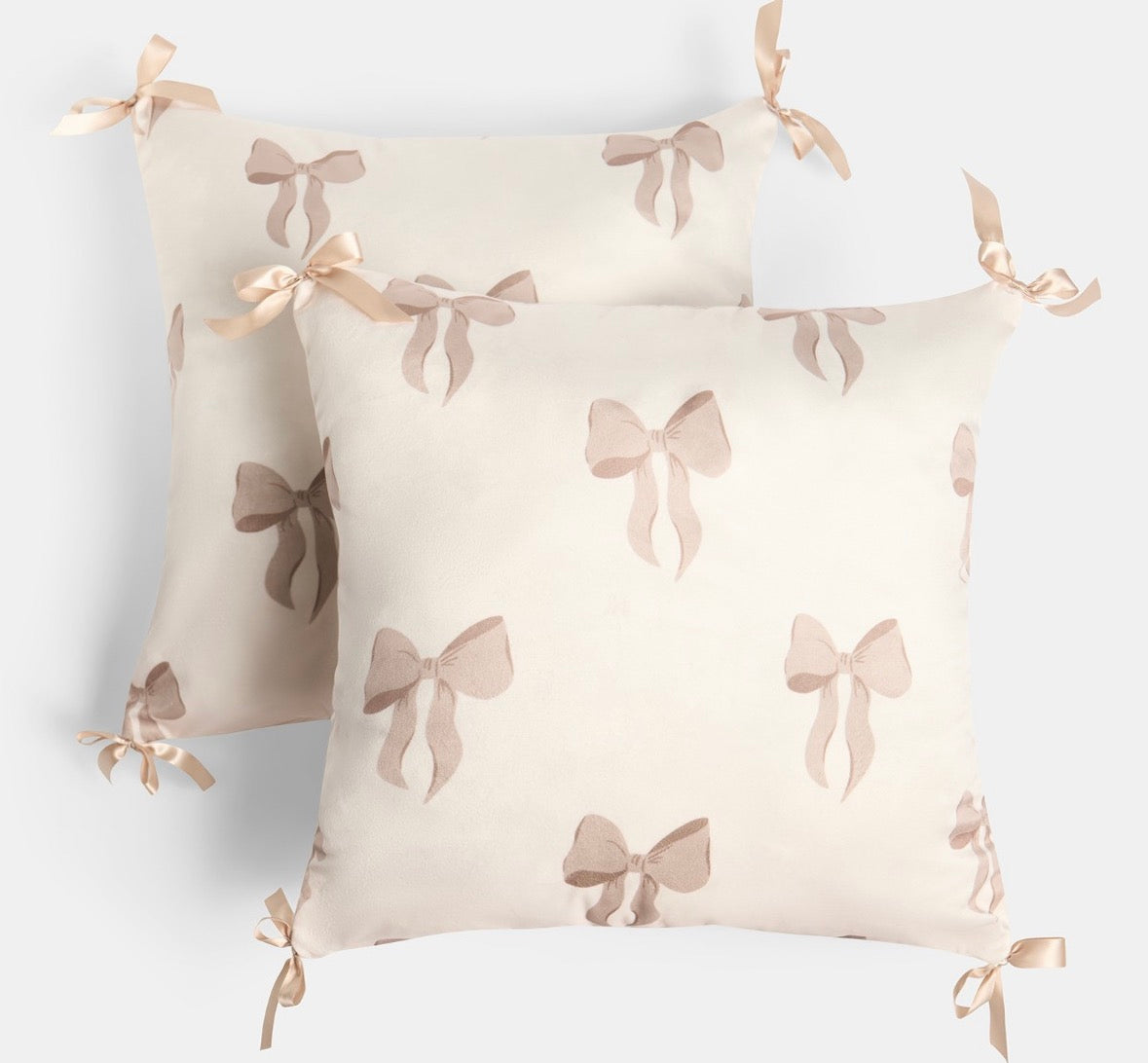 Bow cushion covers