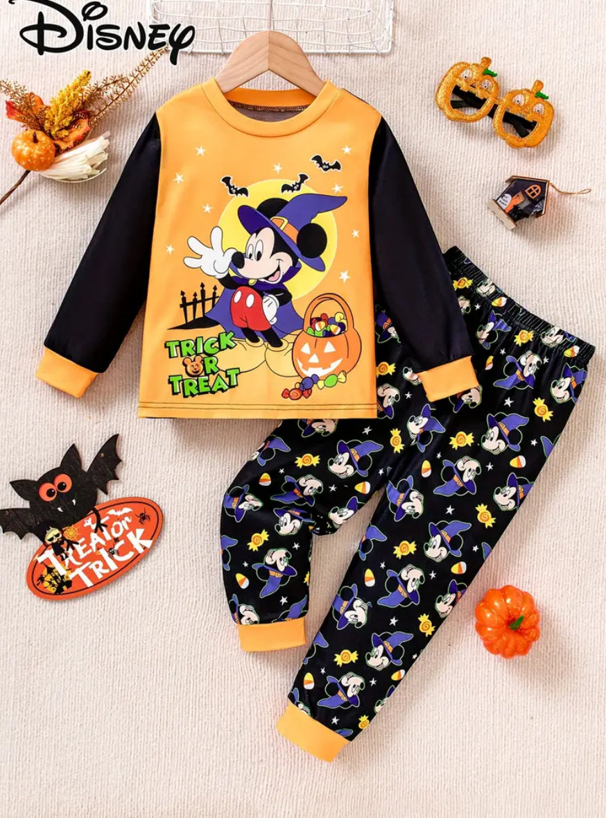Kids disney Mickey Mouse halloween pjs