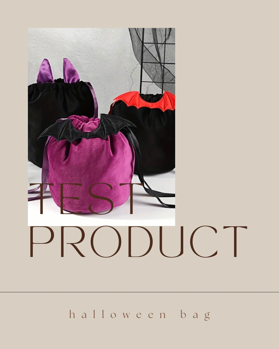 Halloween treat bags - tester product only