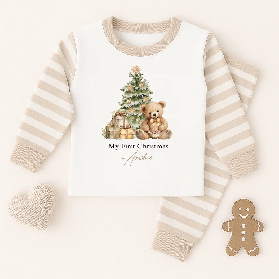 Personalised My first christmas pyjamas