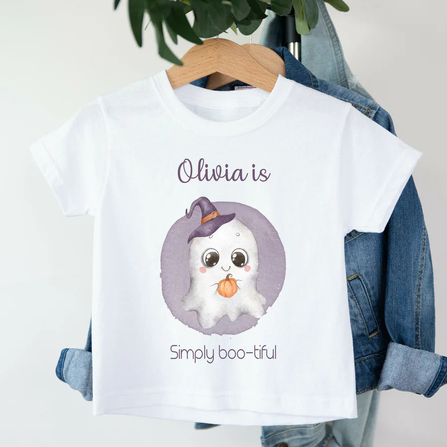 Kids personalised halloween t-shirts