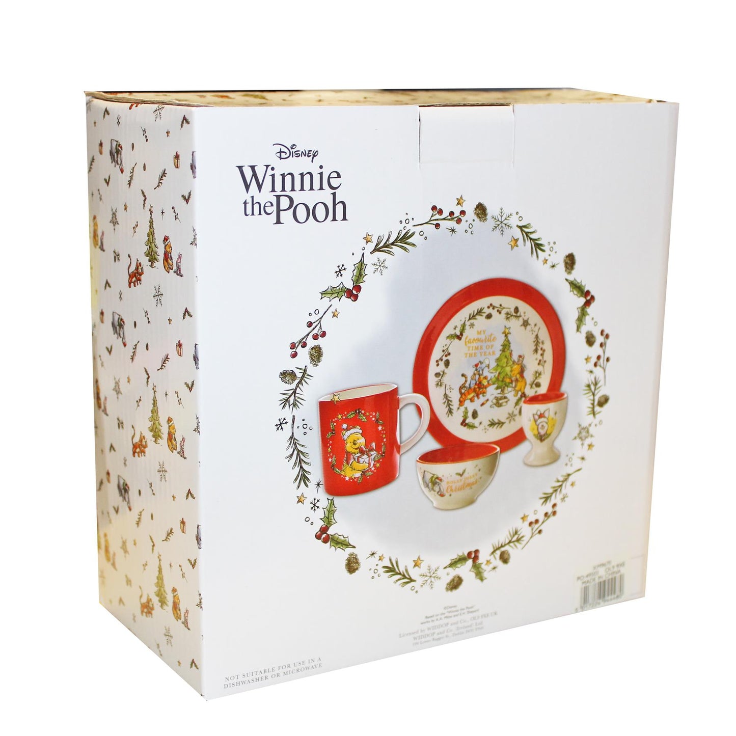 Winnie the pooh christmas dinnerware - 4 piece