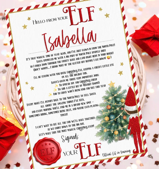 Personalised elf certificate
