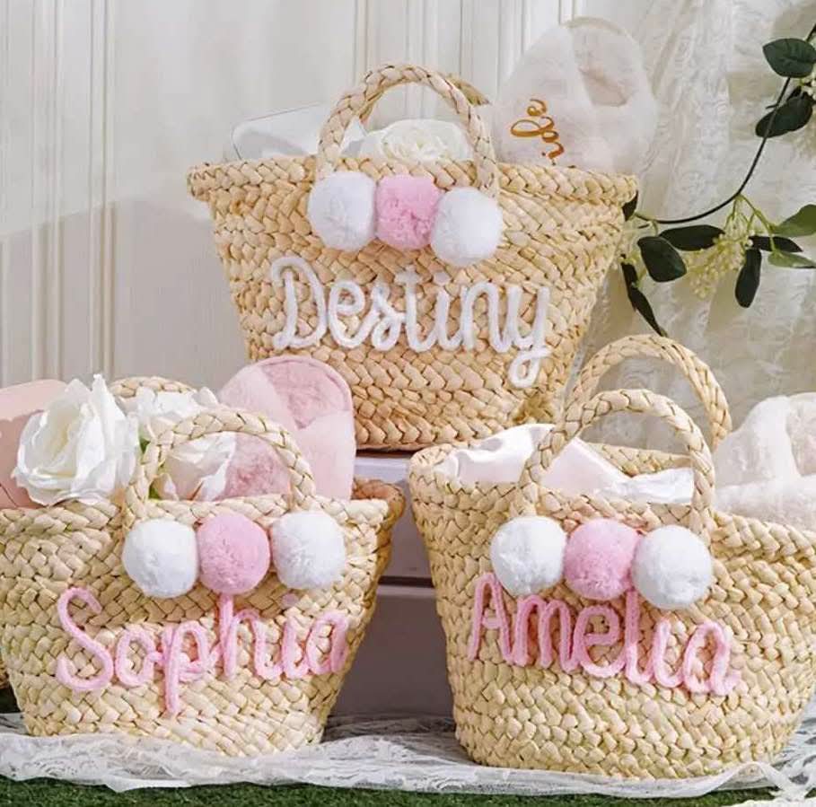 Kids personalised beach bag