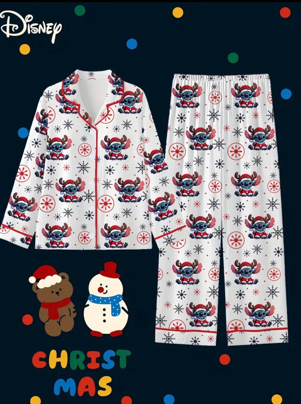 Kids Christmas Stitch Pyjamas