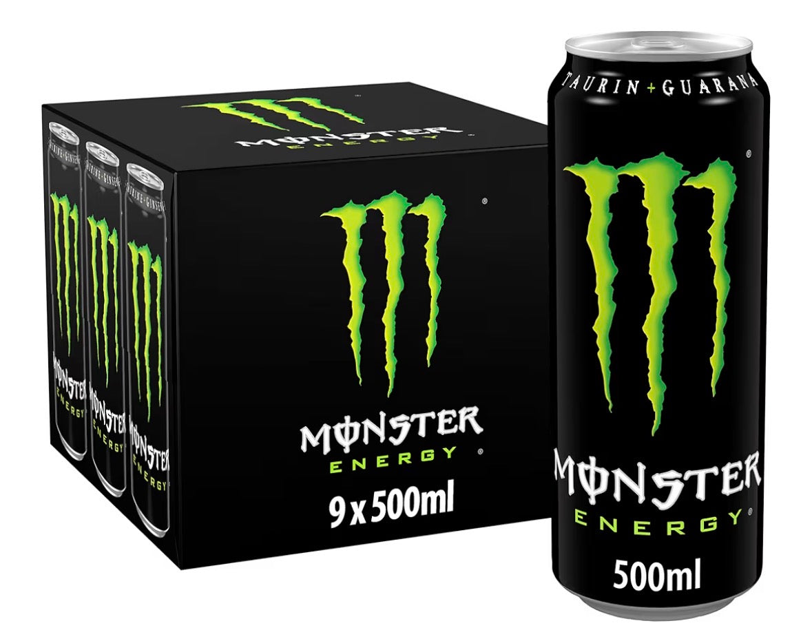 Monster cans x9