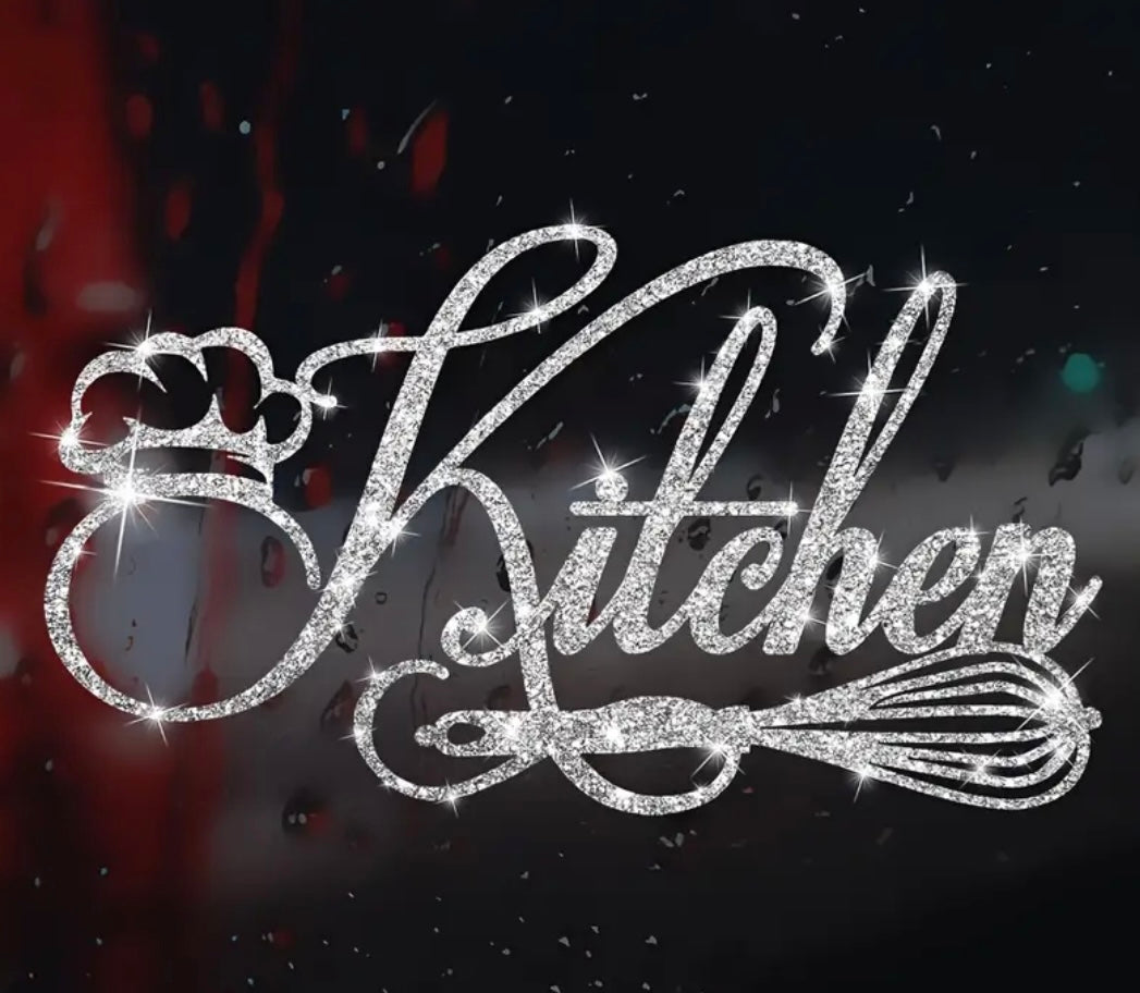 Glitter decal stickers