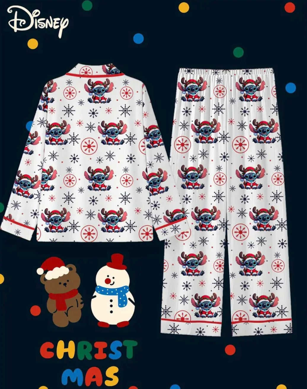 Kids Christmas Stitch Pyjamas
