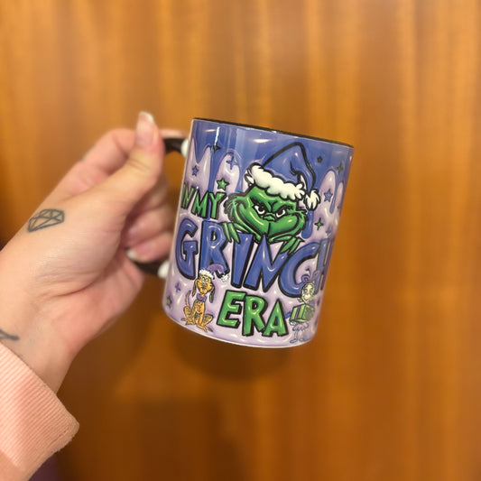In My grinch era mug