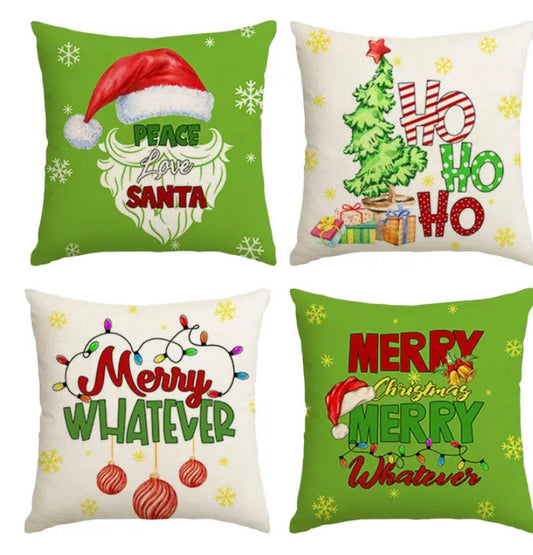 Christmas grinch cushion covers