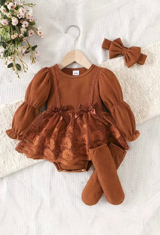 Baby girl matching 3 piece set