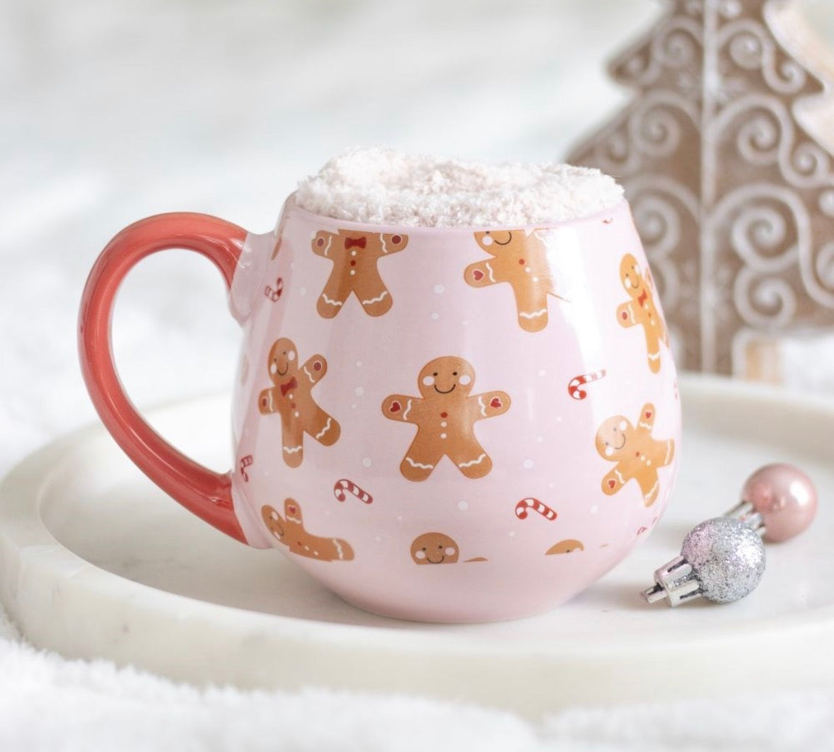 Gingerbread Mug & Socks set