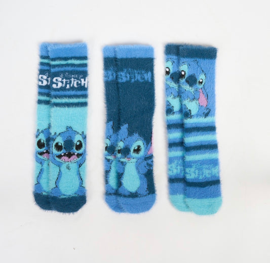 Stitch fluffy socks - 3 pack