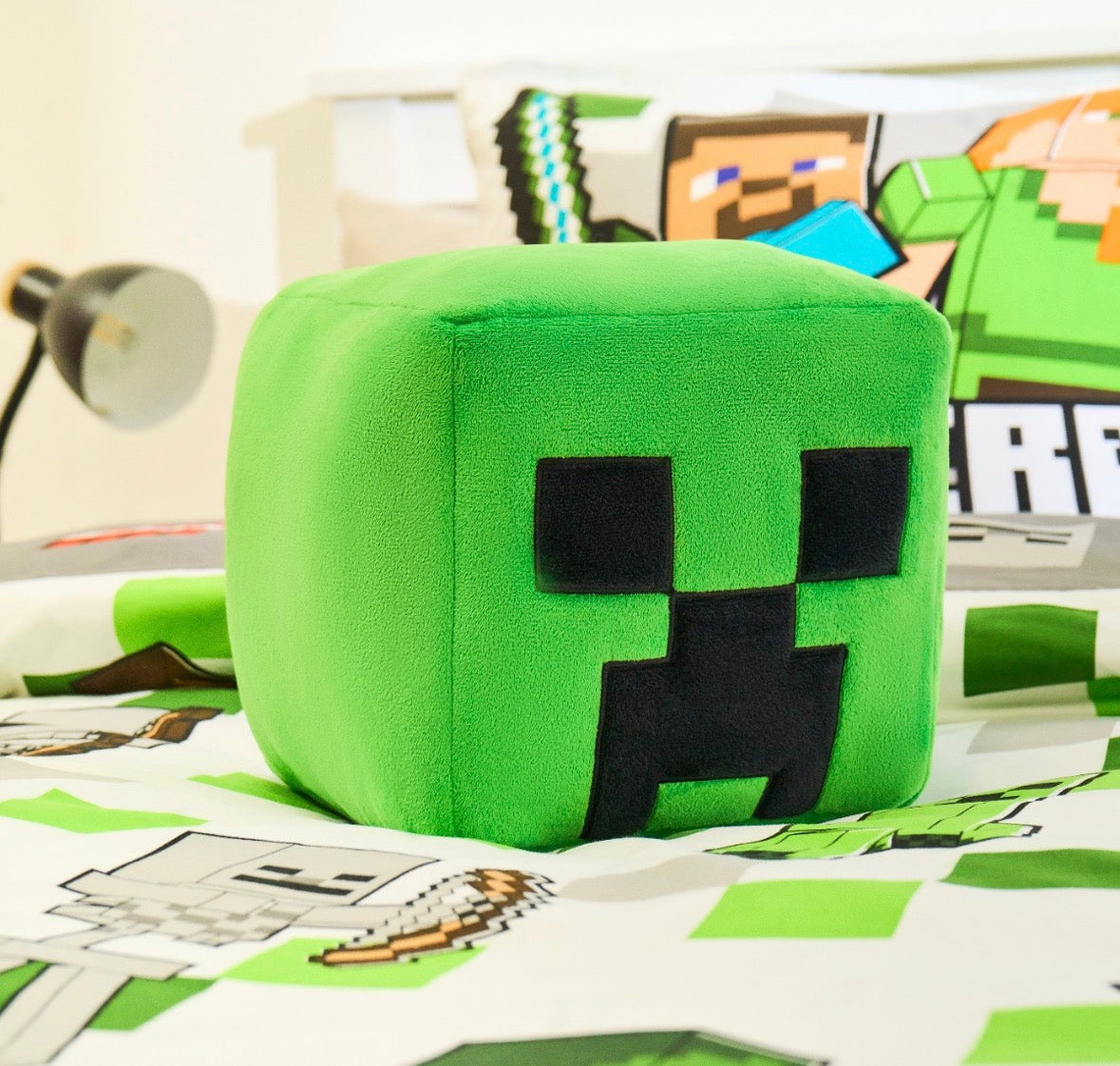 Minecraft head pillow