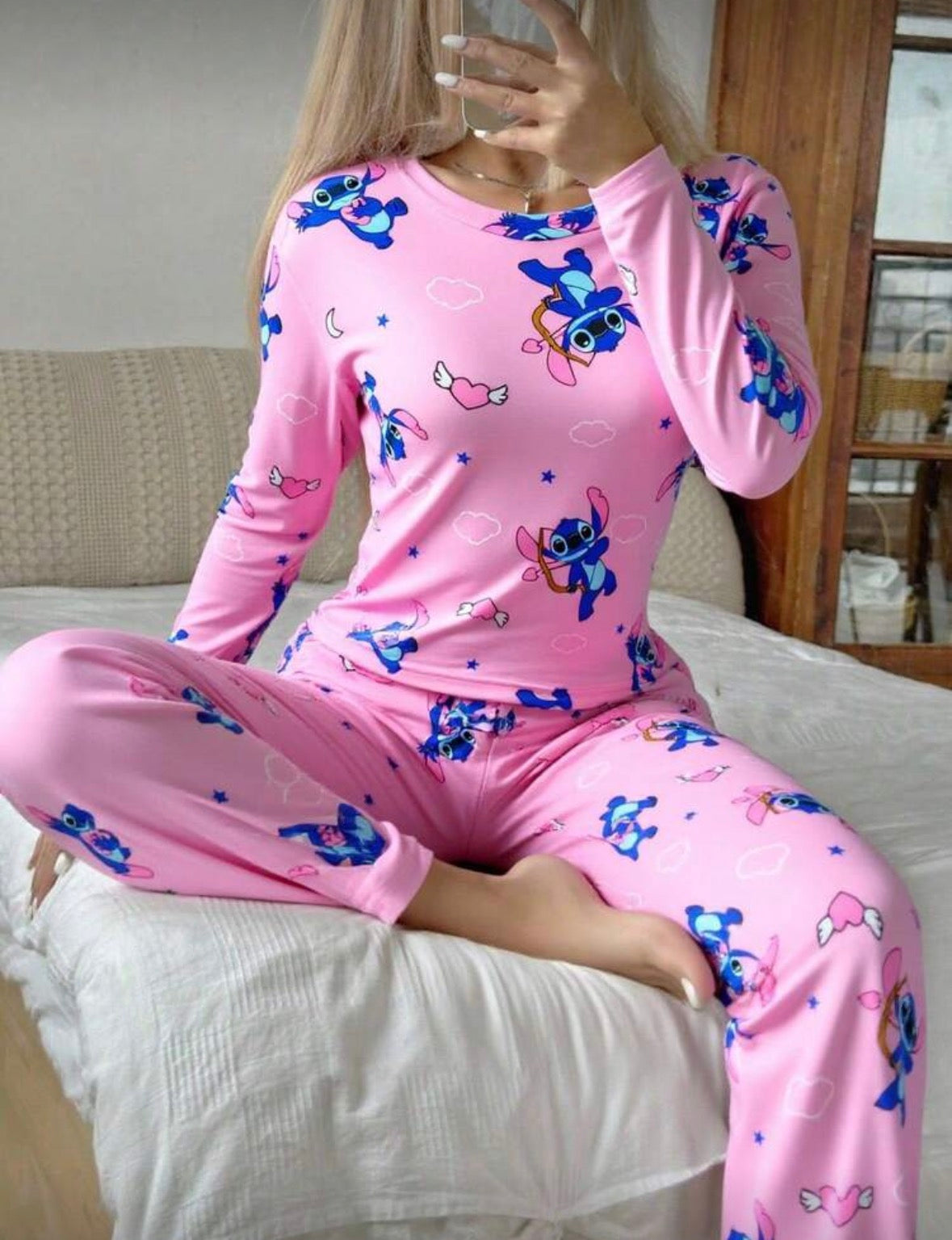 Stitch Pink Valentines pyjamas
