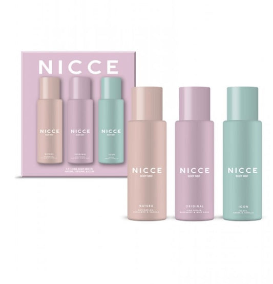 Nicce women body mist trio set