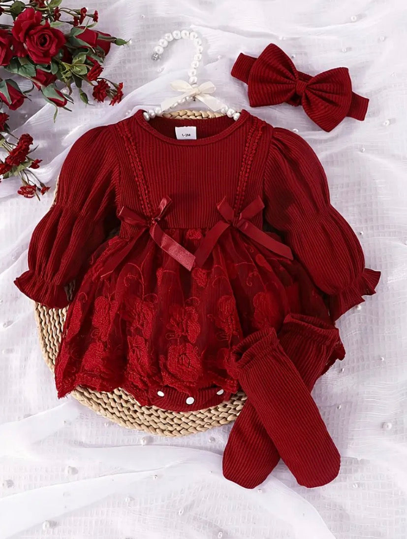 Baby girl matching 3 piece set