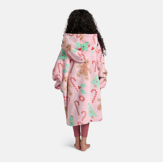 Kids Gingerbread Hoodie Blanket - one size