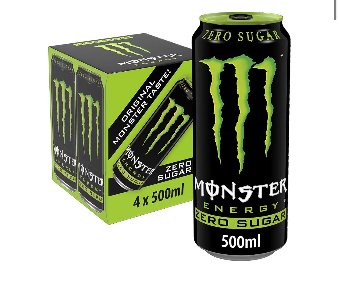 Monster cans x4