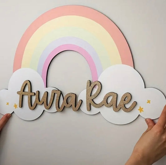 Personalised Rainbow sign