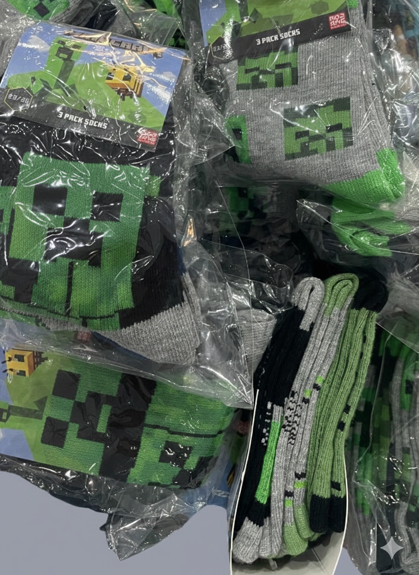 Minecraft Kids socks