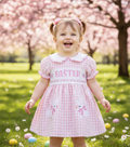 Kids easter smock dress