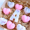 Personalised Initial Love heart wax melts