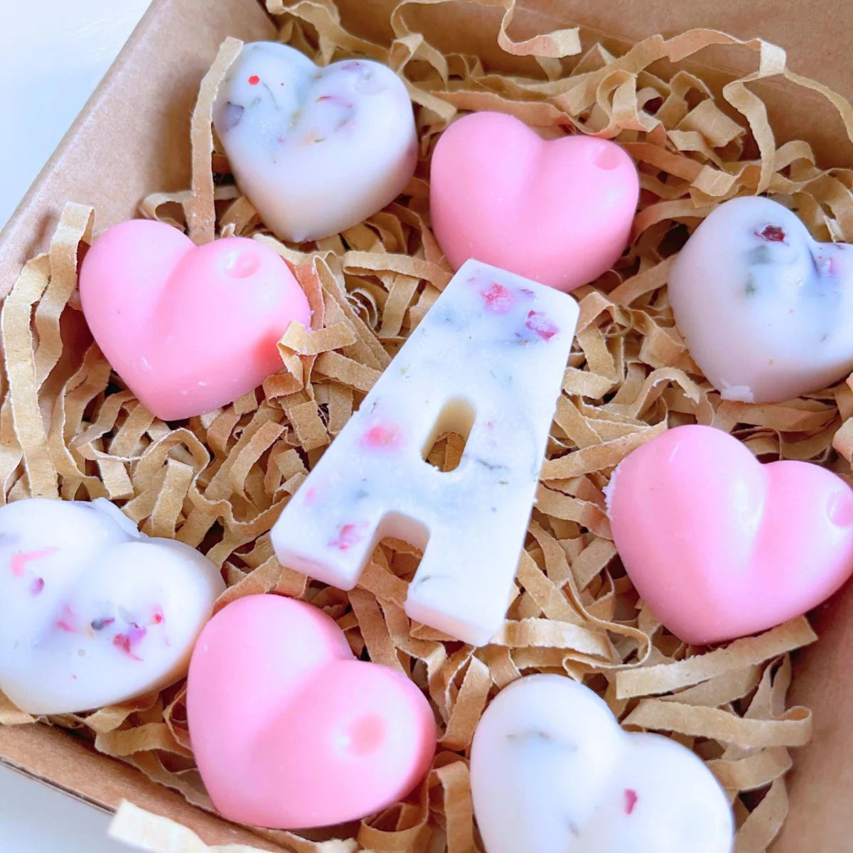 Personalised Initial Love heart wax melts