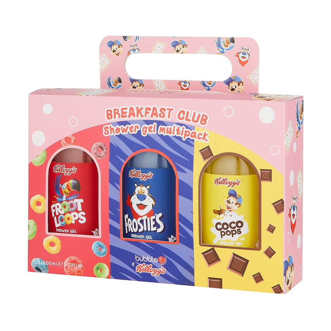 Bubble T x Kellogg's Breakfast Club Shower Gel Gift Set