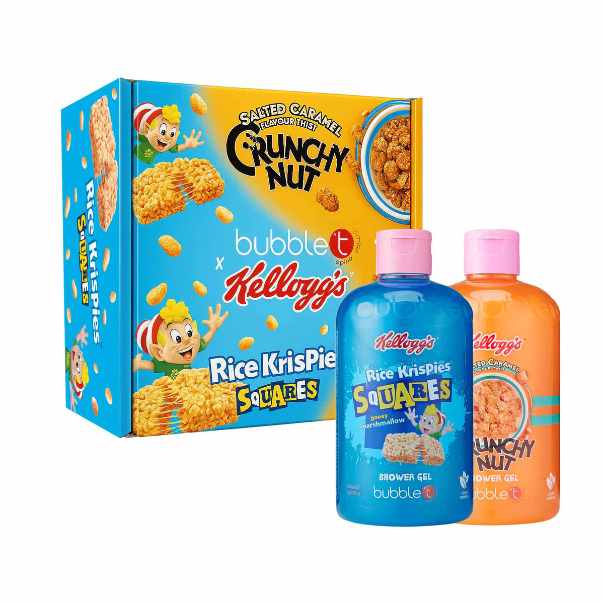 Bubble T x Kellogg's limited edition squares & crunchy nut duo set