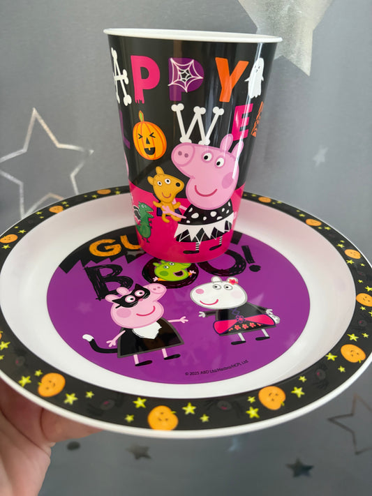 Kids Halloween Cup & Plate