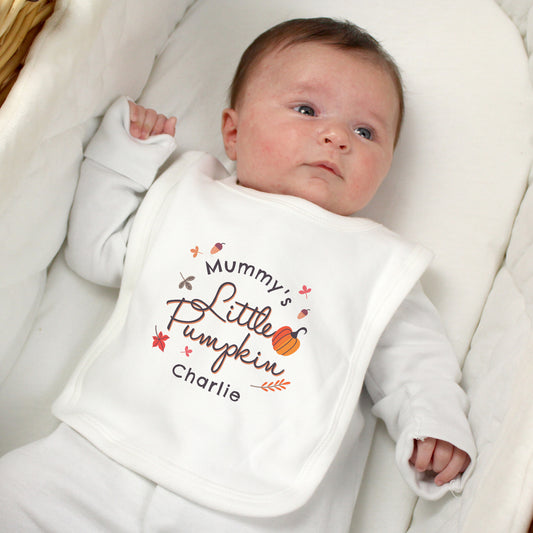 Personalised pumpkin bib