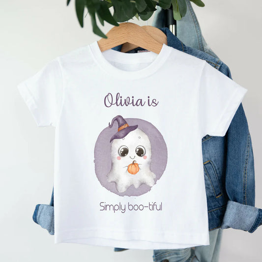 Kids personalised halloween t-shirts
