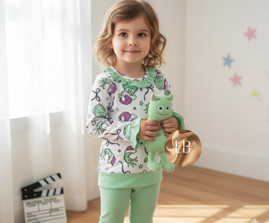 Kids Green grinch christmas pyjamas - PREORDER