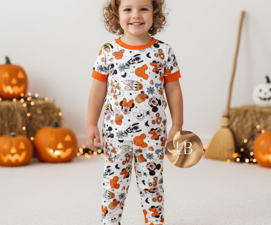 Mickey & Minnie halloween pjs - Preorder