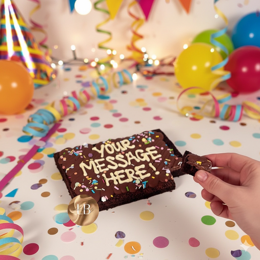 Personalised full size brownie slab