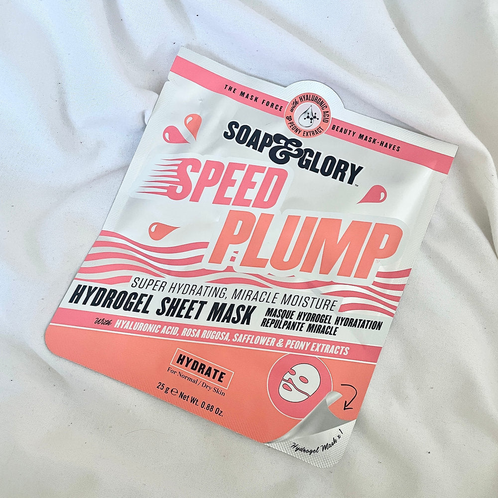 Soap & Glory speed plump hydrogel sheet mask
