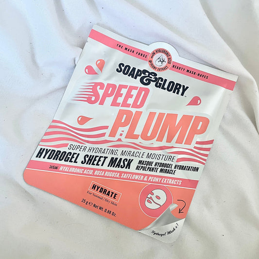 Soap & Glory speed plump hydrogel sheet mask