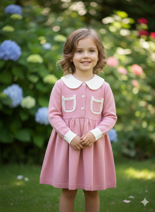 Kids Pink smock dress