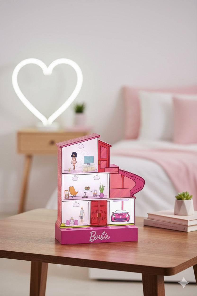 Barbie Dreamhouse Light with stickers