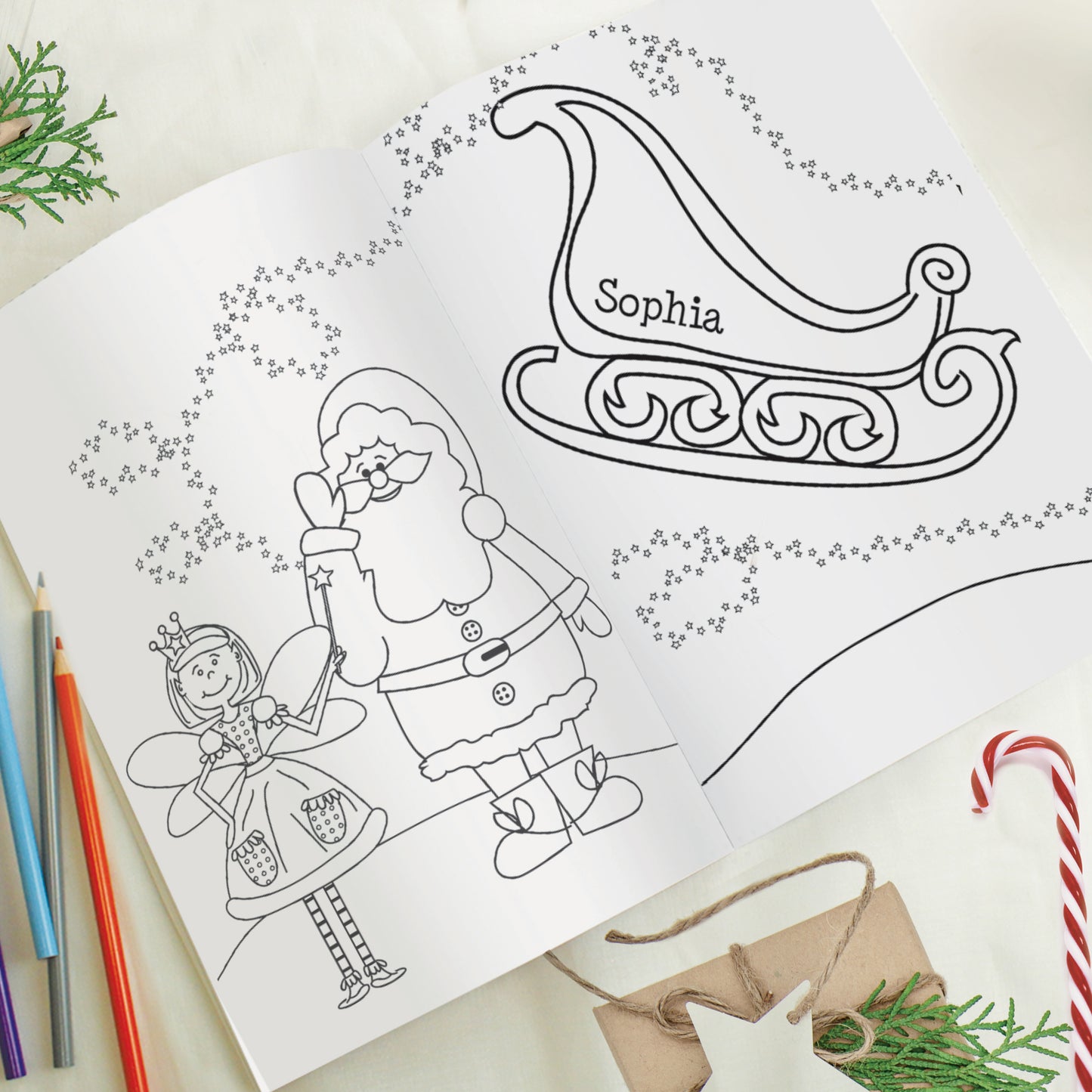 Personalised colouring books