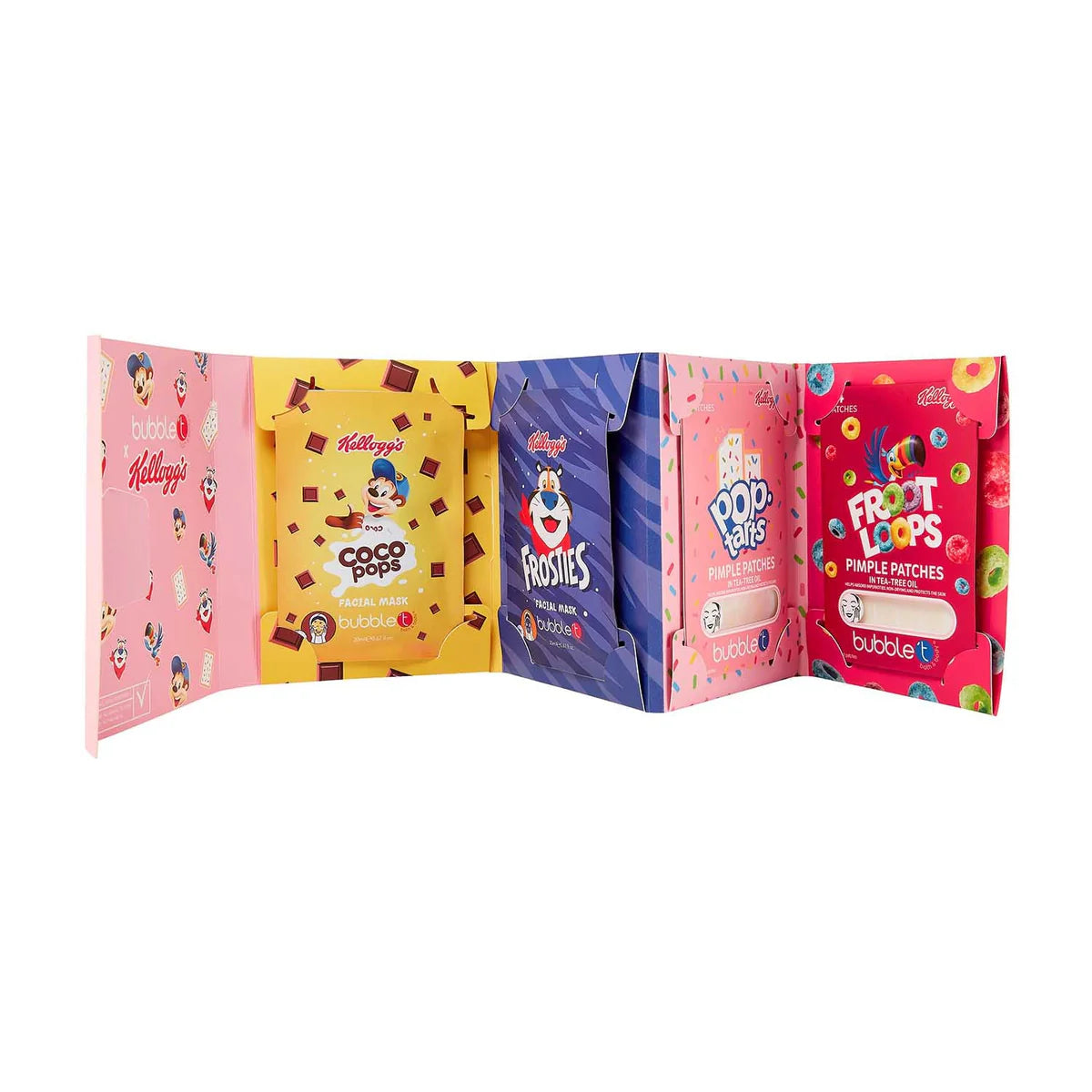 Bubble T x kelloggs Facial Mask & Pimple patch set